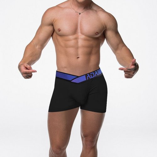 【官方图】大V渐变男士平角裤莫代尔性感U凸中低腰内裤男时尚短裤