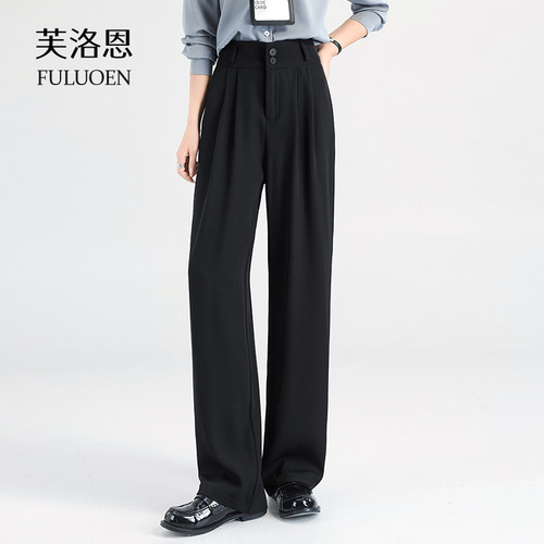 西装阔腿裤女2026年夏季薄款