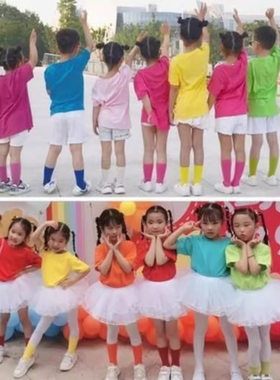 六一儿童节表演服装女童小学生幼儿百搭蓬蓬纱裙孩子的天空演出服