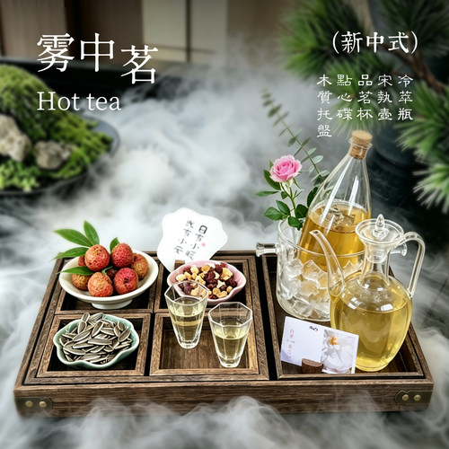 玻璃创意出品茶器茶饮店饮品搭配方案夏日限定氛围感出品茶具指南