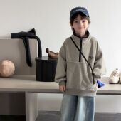 包邮 儿童洋气韩版 冬季 65元 新款 加绒卫衣男女童休闲加厚上衣