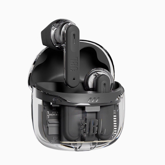 JBL TUNE FLEX2晶噪豆二代透明真无线耳机小晶豆半入耳式降噪蓝牙