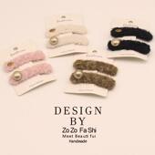 复古刘海夹侧边边夹女网红少女刘海边夹珍珠合金毛绒发夹发饰发卡