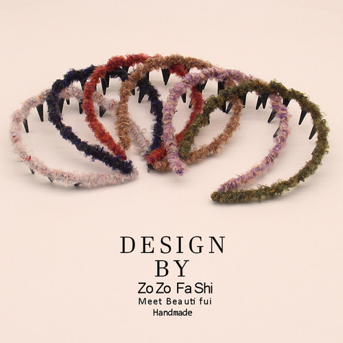 带齿波浪发箍！甜美新款洗脸不卡头蓬松纹理感梳防滑设计感发箍女