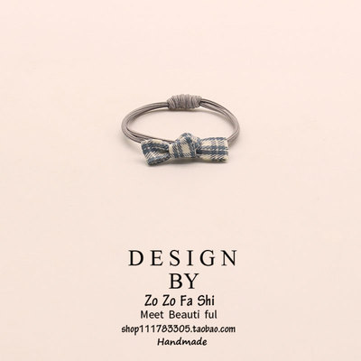 其他发圈日韩格子发绳布艺