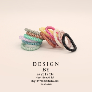 2026电话线马尾发绳发圈电线橡皮筋皮套 个性 头绳韩国小清新 简约