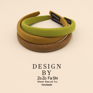 2026时尚 流行宽边发箍女简约高级感针织洗脸压发发卡百搭头箍发饰