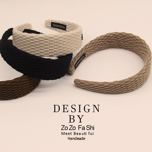 针织发箍女款防滑加宽高颅顶头饰