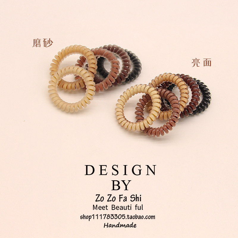 磨砂透色电话线发圈头绳女生高弹力扎头发橡皮筋简约发绳头饰皮套,饰品/流行首饰/时尚饰品新,发饰,淘宝优惠券,粉丝福利购,淘宝优惠卷