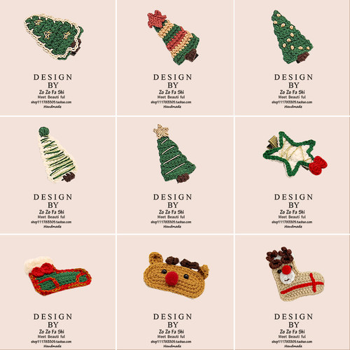 zozo发夹毛线日韩纯手工边夹