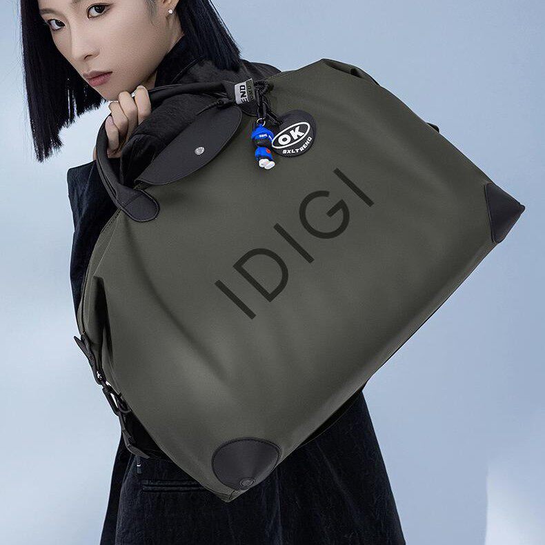 IDIGI健身包女休闲潮流时尚防水男女款多功能手提斜挎单肩旅行包