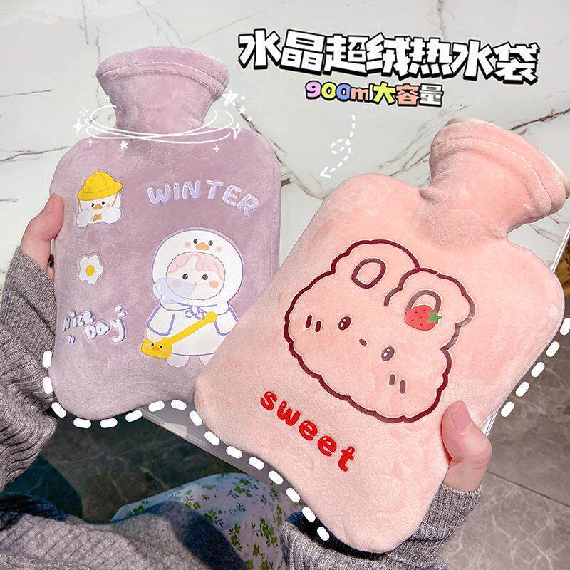 【新款推荐】2022大号热水袋注水加厚防爆可爱暖手宝冬季热敷卡通