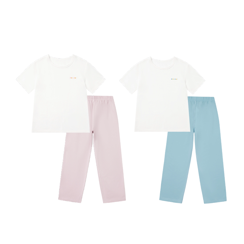 尼多熊夏季男女童抗菌儿童家居服