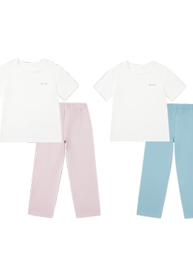 尼多熊夏季男女童抗菌儿童家居服