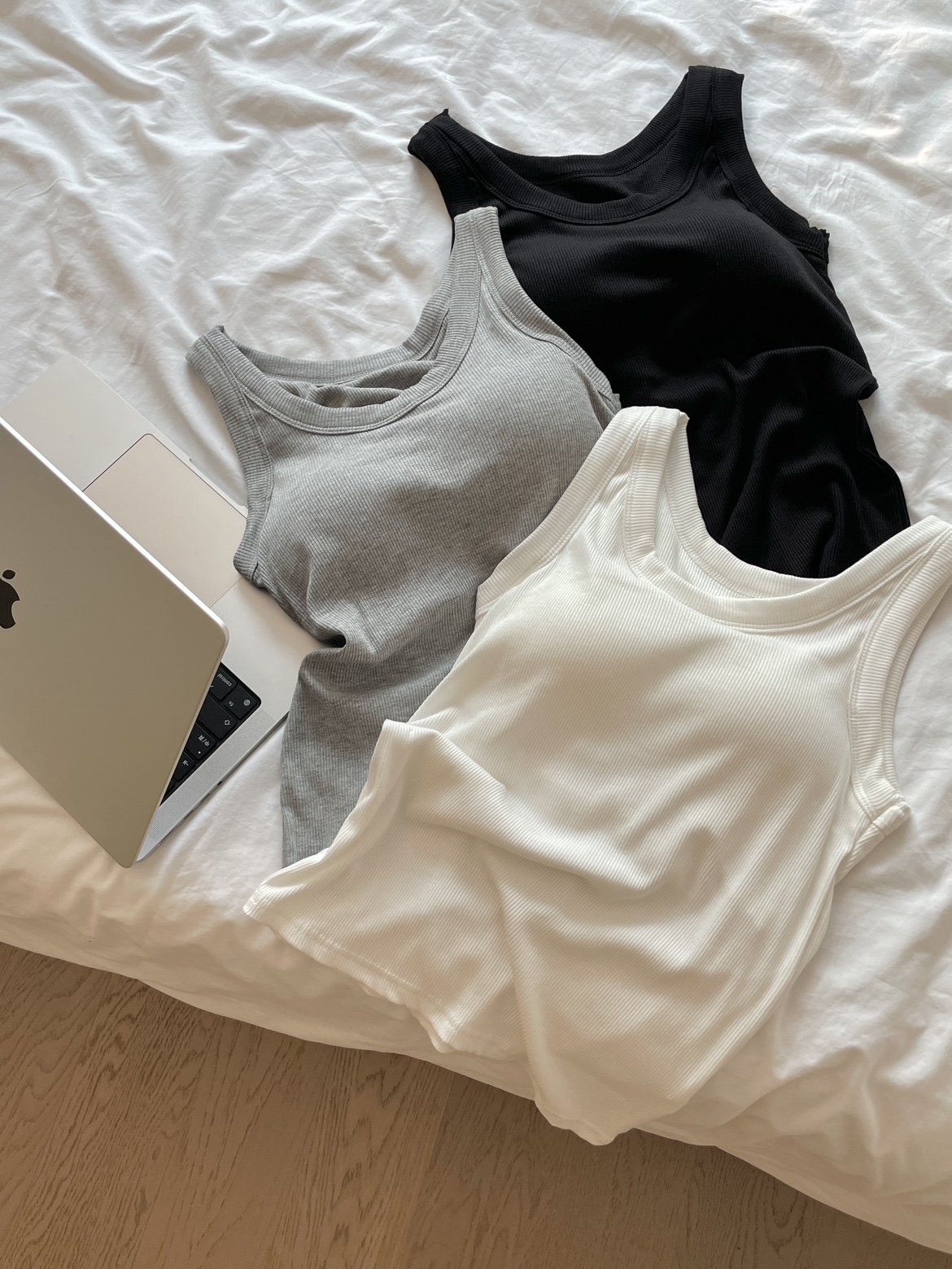 带胸垫螺纹内搭外穿背心百搭