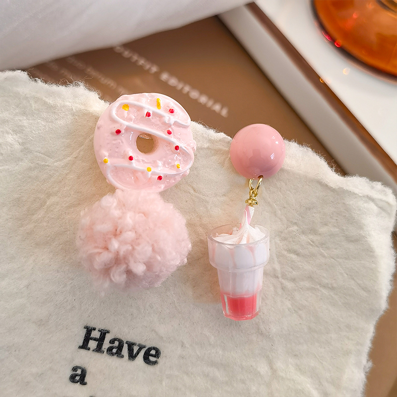 甜甜圈冰淇淋可爱少女心耳环
