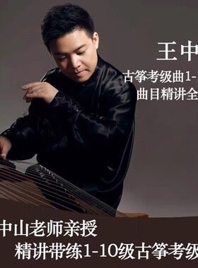 王中山1-10级古筝考级曲讲解课程视频教程重点精讲 非高清