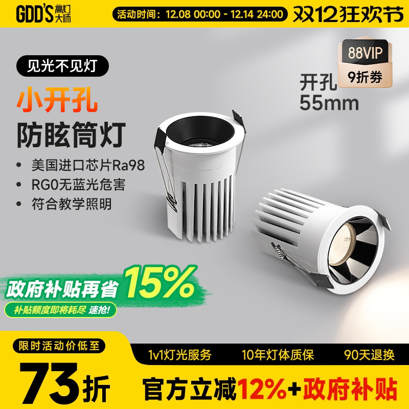 高灯大师全铝客厅卧室玄关led