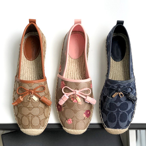 顶板~字母印花女士渔夫鞋乐福鞋