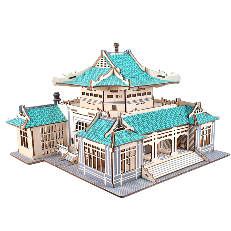 迪尔乐斯武大图书馆立体拼图