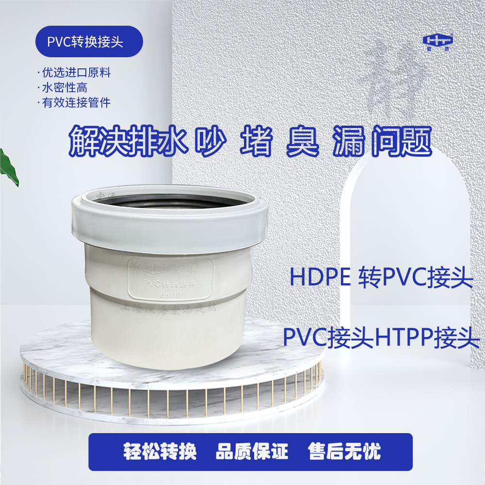 下水管接头110mm宏添pvc管接头