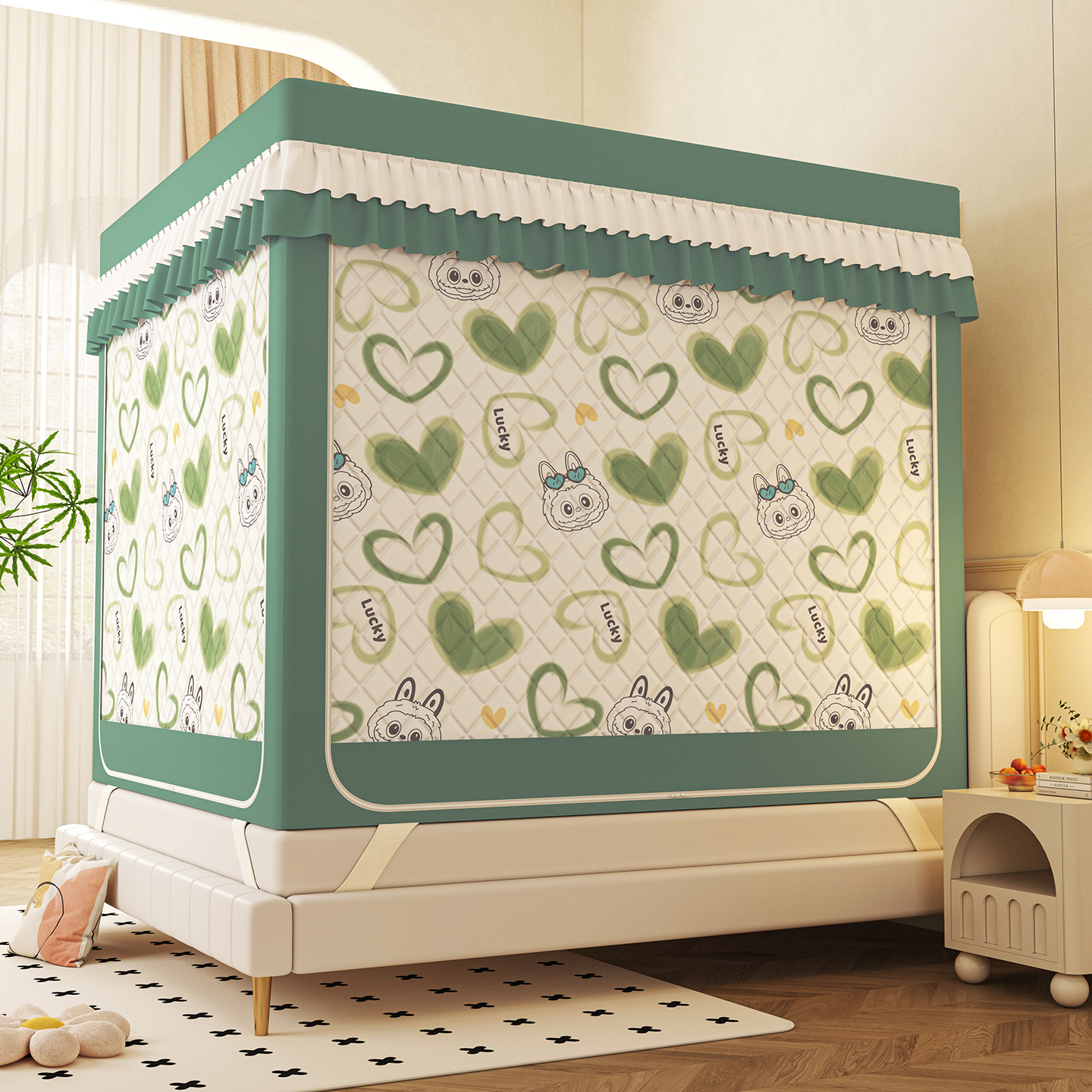 加厚保暖帘防风女人月子遮光蚊帐