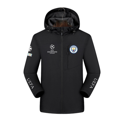 皇马巴萨欧冠足球冲锋衣