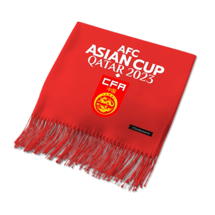 卡塔尔亚洲杯中国队韩国日本香港足球围巾男女助威保暖围脖披肩