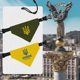 乌克兰国家标志三叉戟Ukraine宠物口水巾猫咪狗狗三角巾围巾围脖