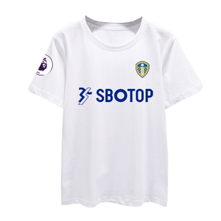 利兹联队服罗德里戈白玫瑰足球迷服短袖T恤衫男女纯棉半袖球衣服