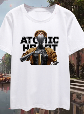 原子之心Atomic Heart苏联cccp游戏steam短袖T恤衫男女纯棉半截袖