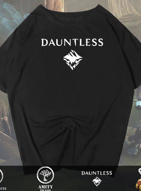 无畏Dauntless游戏周边纯棉短袖T恤衫夏装男女半袖休闲宽松上衣服