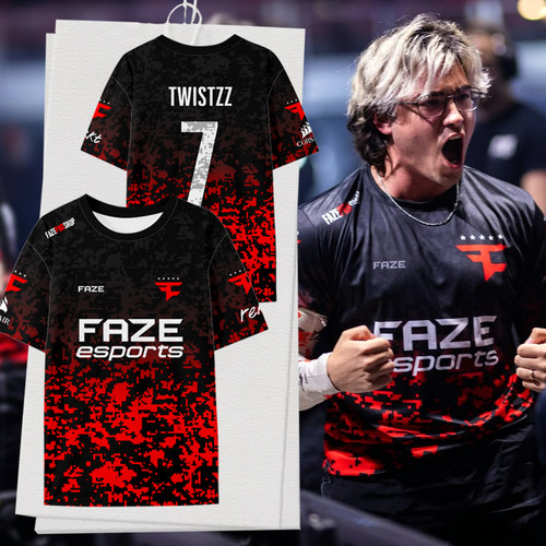FAZE战队队服CSGO同款比赛服T恤