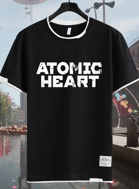 原子之心Atomic Heart苏联cccp游戏steam假两件短袖T恤衫男女半袖