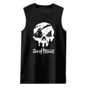 steam盗贼之海航海传奇海盗游戏周边纯棉背心男士无袖T恤衫上衣服