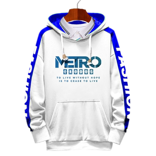 steam地铁离去逃离METRO米勒射击游戏周边连帽卫衣男女外套带帽衫