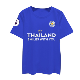 莱斯特城队服足球迷服瓦尔迪同款球衣服短袖T恤衫男女运动服半袖