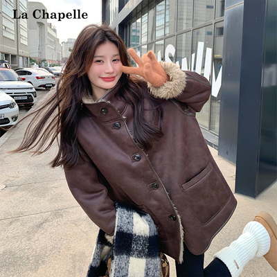 拉夏贝尔小个子高级感美拉德外套