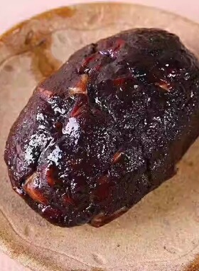 湖南邵阳土特产安山豆腐血粑崀之味猪血丸子血豆腐柴火烟熏猪血粑