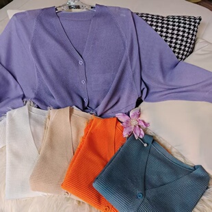 女装 镂空百搭针织开衫 628 宽松显瘦夏季 AOSER时尚