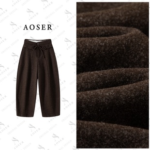 AOSER时尚 简约松弛风5003 小众百搭宽松显细日常休闲裤