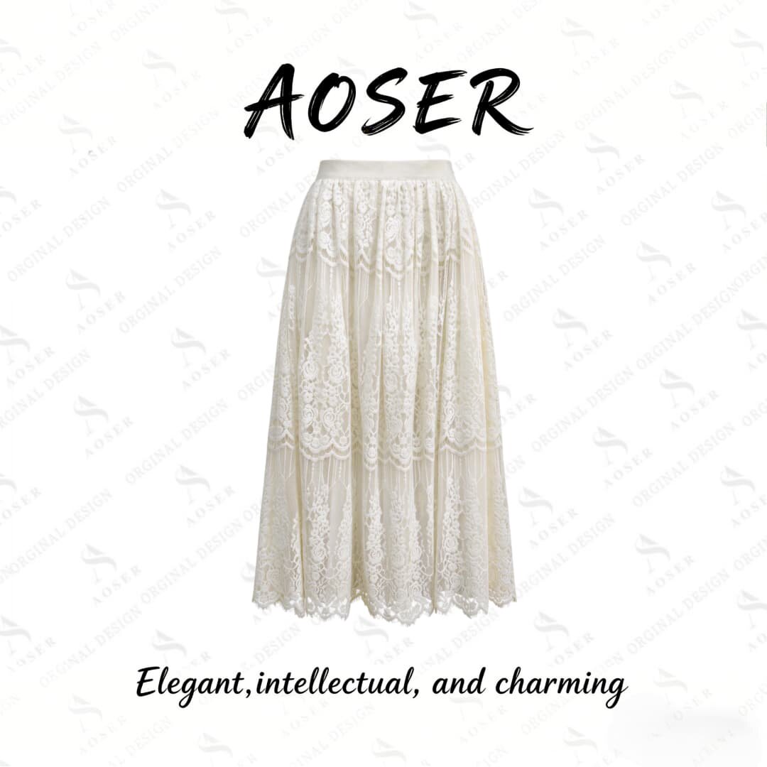 AOSER新款时尚气质休闲轻奢感百搭显瘦日常通勤女装半身裙26888