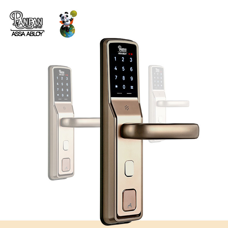 盼盼f5智能锁四合一盼盼防盗门专用家用密码锁刷卡锁智能锁