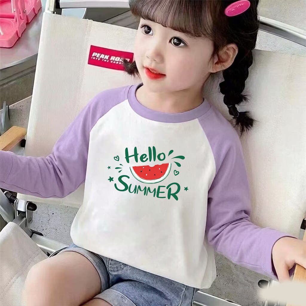 女童打底衫春秋儿童装2026新款纯棉长袖T恤宝宝秋装洋气薄款上衣