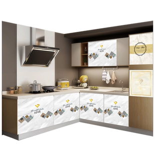 分水器遮挡帘魔术贴自粘式厨房遮丑帘洗手台储物柜子布帘餐边柜帘