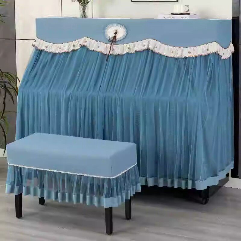 高级感钢琴罩全罩高端大气蕾丝防尘罩美式高档钢琴盖布防尘套新款