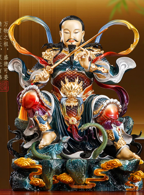 真武大帝神像供奉玄天上帝铜像