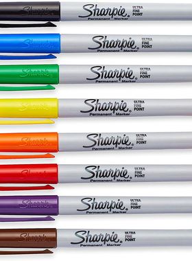 三福记号笔无尘笔 无尘洁净车间  sharpie37001/37002/37003 油性马克笔0.5mm实验室极细记号笔 有ROHS 报告