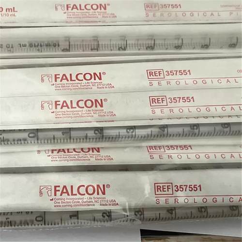 Corning康宁 BD Falcon 357543/357551/357525  5ml/10ml/25ml 血清移液管  200支/箱 已灭菌无热源无内毒素