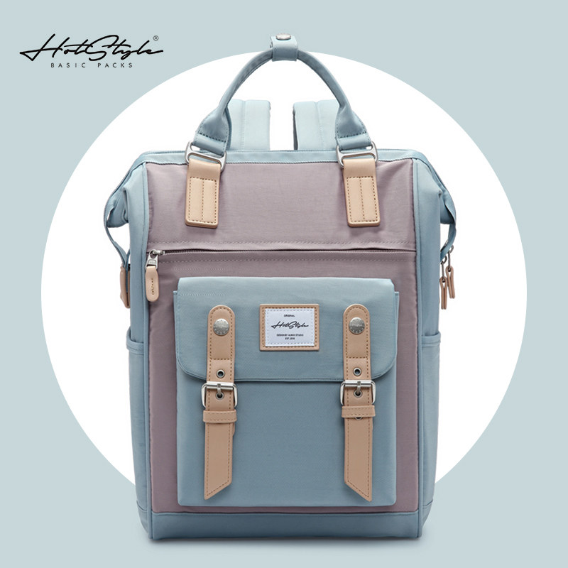 HOTSTYLE双肩包女大容量旅行背包男15.6寸电脑包高中书包女初中生